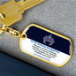 To My Badass Daughter Keychain | Personalized Keepsake Gift