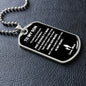 To My Son From Mom | From A Boy to A Man | Dog Tag