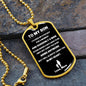 To My Son From Mom | From A Boy to A Man | Dog Tag