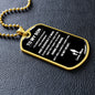 To My Son From Mom | From A Boy to A Man | Dog Tag