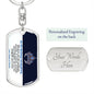 To My Badass Daughter Keychain | Personalized Keepsake Gift