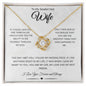 To My Smokin' Hot Wife | Love Knot Necklace