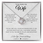 To My Smokin' Hot Wife | Love Knot Necklace