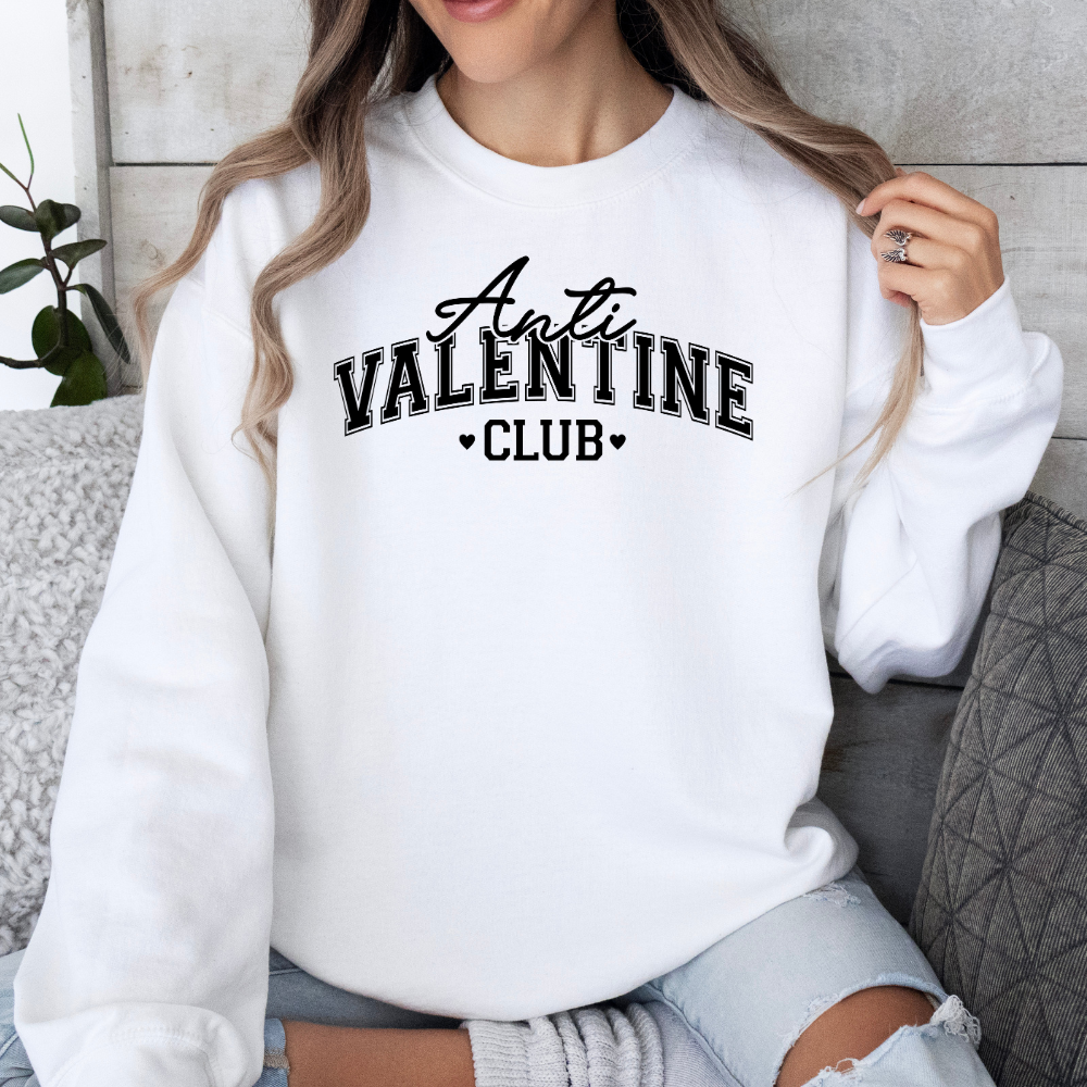 Anti-Valentine Crewneck - Unisex | Valentine Arrangement | Preppy Aesthetic