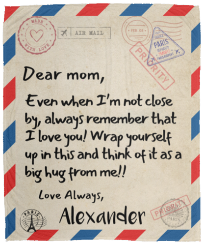 Gifts for Mom - Personalized Mom Blanket - Letter To Mom