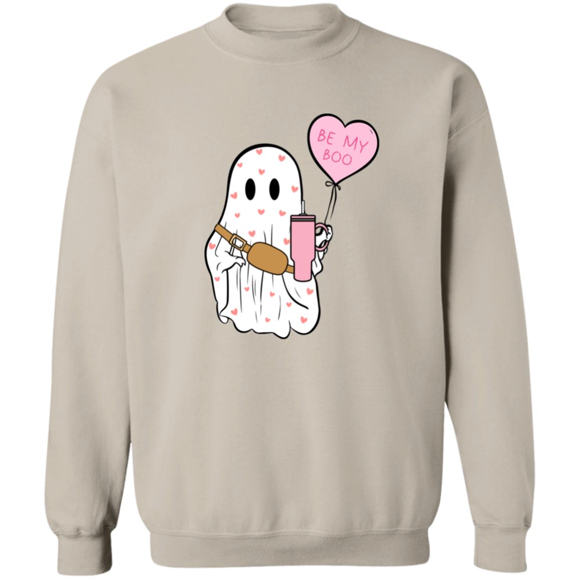 Be My Boo Crewneck | Valentines Day Arrangement| Ghost and Cup Crewneck