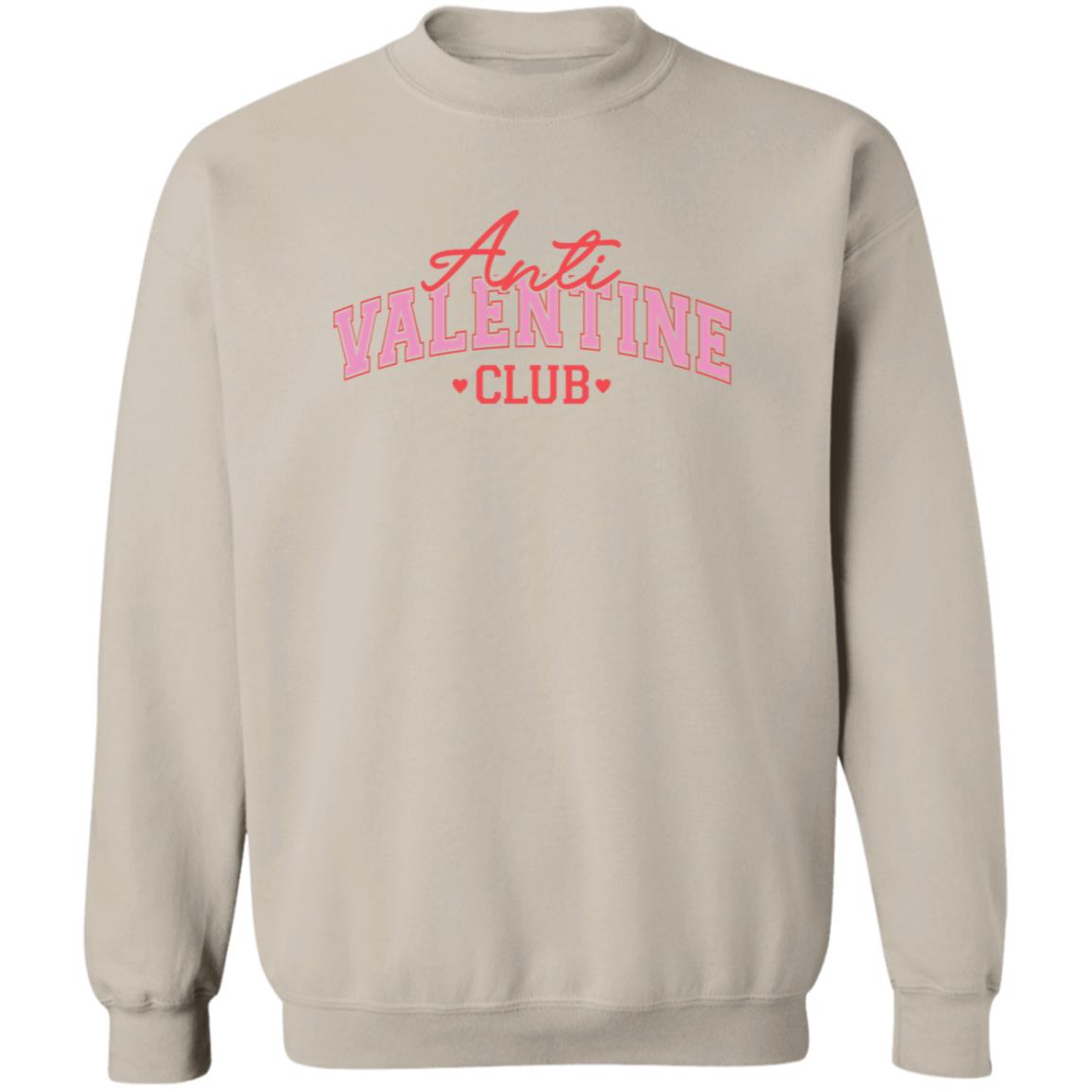 Anti-Valentine Club Crewneck Unisex | Valentine Arrangement | Retro Aesthetic | Galentine