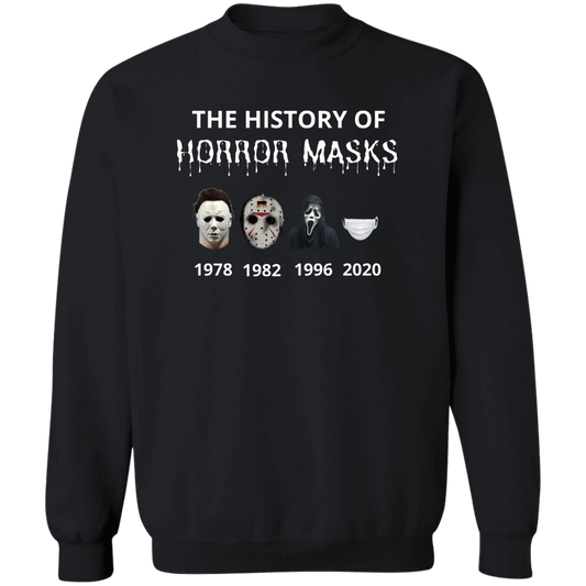 History of Horror Masks Crewneck