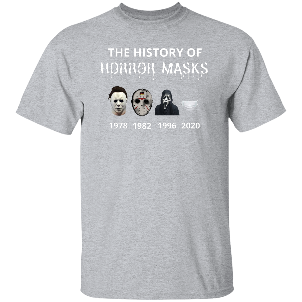 History of Horror Masks T-Shirt