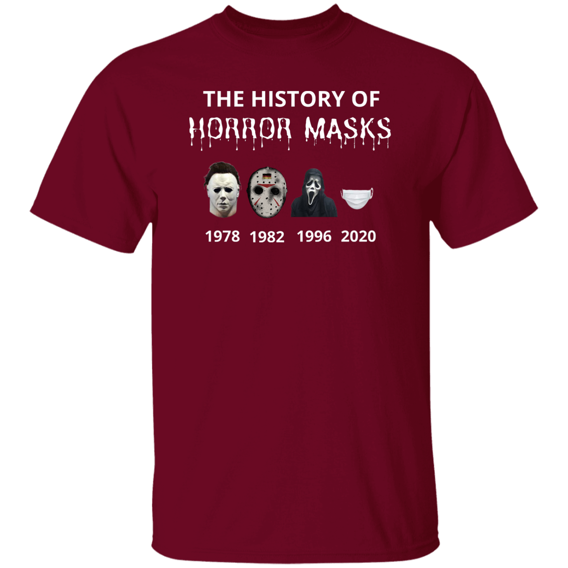 History of Horror Masks T-Shirt