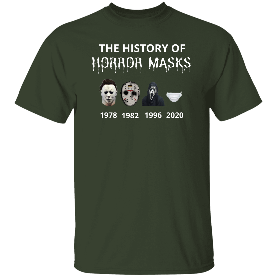 History of Horror Masks T-Shirt