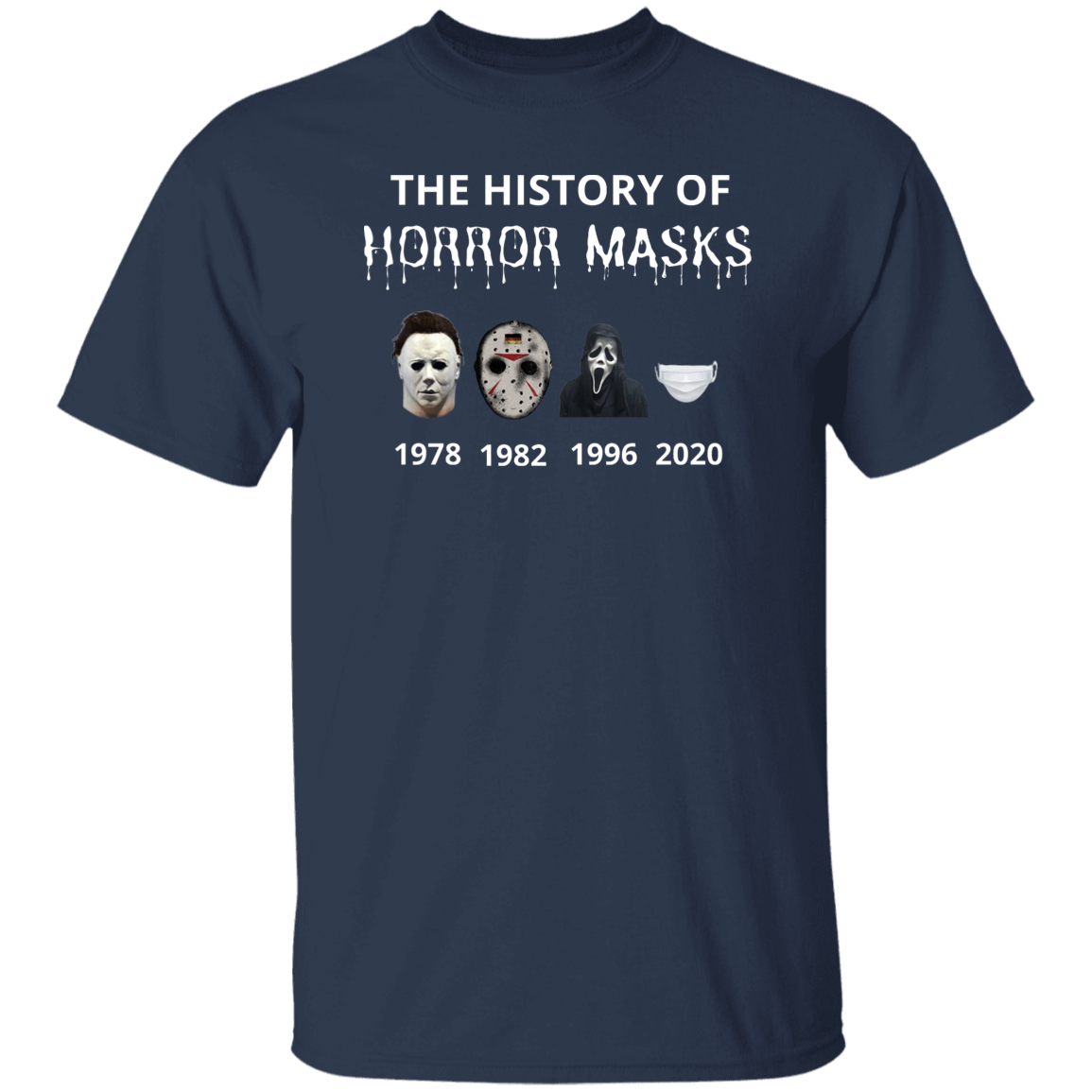 History of Horror Masks T-Shirt