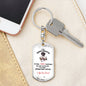 Inspirational Keepsake for Daughter | Swivel Dog Tag Keychain