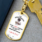Inspirational Keepsake for Daughter | Swivel Dog Tag Keychain