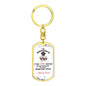 Inspirational Keepsake for Daughter | Swivel Dog Tag Keychain