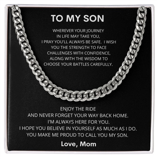 Journey In Life | From Mom | Cuban Link Chain