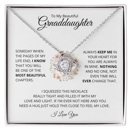 My Beautiful Granddaughter | Love Knot Necklace
