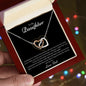 To My Daughter - Interlocking Hearts Necklace - Keepsake Gift